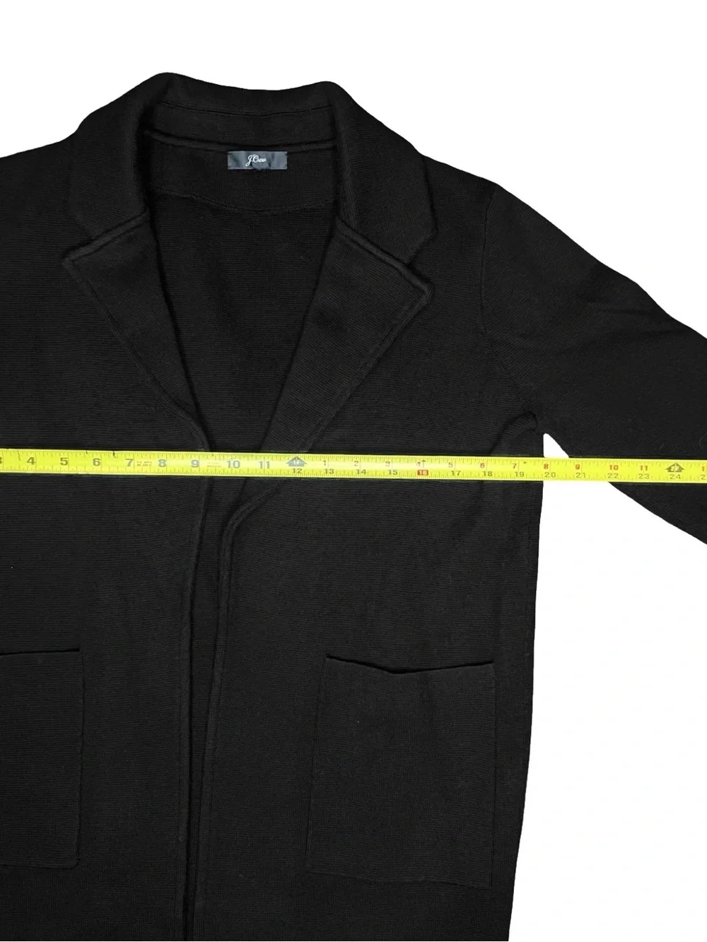 J.Crew Sophie Sweater Blazer Black Merino Wool Blend Size Small